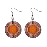 Seamless Background Fractal Mini Button Earrings Front