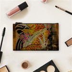 Funky Japanese Tattoo Koi Fish Graphic Art Cosmetic Bag (Small) Front