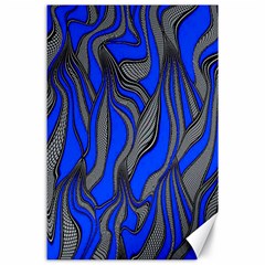 Foolish Movements Blue Canvas 24  X 36  (unframed) by ImpressiveMoments