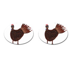 Turkey Cufflinks (oval) by Thanksgivukkah