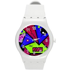 Modern Art Plastic Sport Watch (medium) by Siebenhuehner