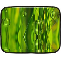 Green Bubbles  Mini Fleece Blanket (two Sided) by Siebenhuehner