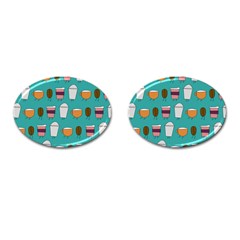 Time For Coffee Cufflinks (oval) by PaolAllen