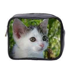 Young Cat Mini Travel Toiletry Bag (two Sides) by Siebenhuehner