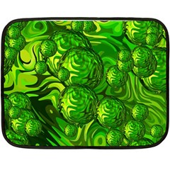 Green Balls  Mini Fleece Blanket (two Sided) by Siebenhuehner