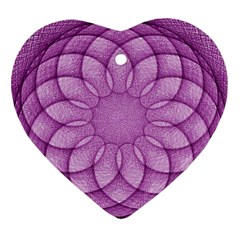 Spirograph Heart Ornament (two Sides) by Siebenhuehner