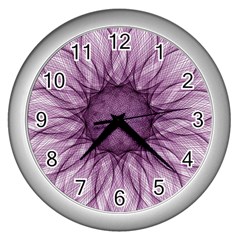 Mandala Wall Clock (silver) by Siebenhuehner