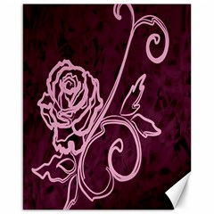 Rose Canvas 16  X 20  (unframed)