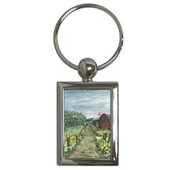  amish Apple Blossoms  By Ave Hurley Of Artrevu   Key Chain (rectangle) by ArtRave2