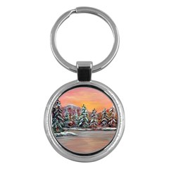  jane s Winter Sunset   By Ave Hurley Of Artrevu   Key Chain (round) by ArtRave2