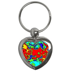 Abstract Key Chain (heart) by Siebenhuehner