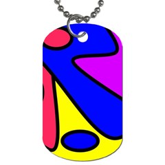 Abstract Dog Tag (one Sided) by Siebenhuehner