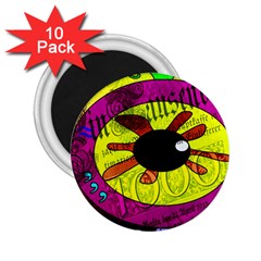 Abstract 2 25  Button Magnet (10 Pack)