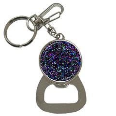 Glitter 1 Bottle Opener Key Chain by MedusArt