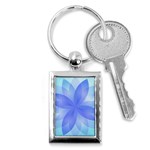 Abstract Lotus Flower 1 Key Chain (Rectangle) Front