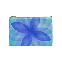 Abstract Lotus Flower 1 Cosmetic Bag (medium) by MedusArt