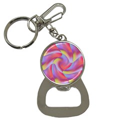 Colored Swirls Bottle Opener Key Chain by Colorfulart23