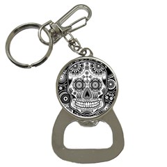 Sugar Skull Bottle Opener Key Chain by Ancello