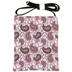 Paisley In Pink Shoulder Sling Bag by StuffOrSomething