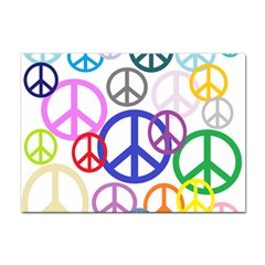 Peace Sign Collage Png A4 Sticker 10 Pack