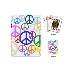 Peace Sign Collage Png Playing Cards (mini) by StuffOrSomething