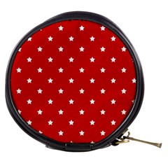 White Stars On Red Mini Makeup Case by StuffOrSomething