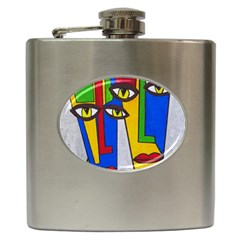 Face Hip Flask