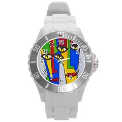 Face Plastic Sport Watch (large) by Siebenhuehner