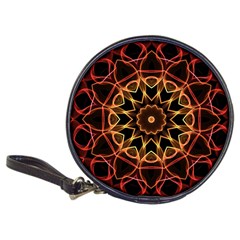 Yellow And Red Mandala Cd Wallet by Zandiepants