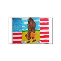 Big Foot,bison U,s,a, Flag Sticker 100 Pack (rectangle)