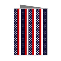 Patriot Stripes Mini Greeting Card (8 Pack)