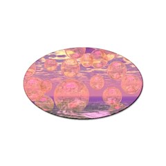 Glorious Skies, Abstract Pink And Yellow Dream Sticker 100 Pack (oval)