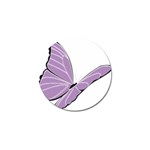 Purple Awareness Butterfly 2 Golf Ball Marker 10 Pack Front