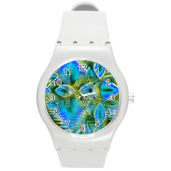 Mystical Spring, Abstract Crystal Renewal Plastic Sport Watch (medium) by DianeClancy