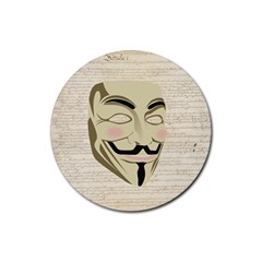 We The Anonymous People Drink Coaster (round) by StuffOrSomething