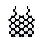 Black And White Polkadot Reusable Bag (S) Front