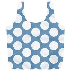 Blue Polkadot Reusable Bag (xl) by Zandiepants