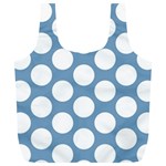 Blue Polkadot Reusable Bag (XL) Front