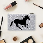 Unicorn on Starry Background Cosmetic Bag (Small) Back