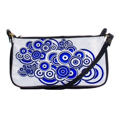 Trippy Blue Swirls Evening Bag by StuffOrSomething