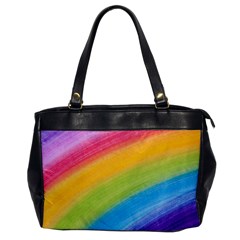 Acrylic Rainbow Oversize Office Handbag (one Side) by StuffOrSomething