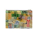 Retro Concert Tickets Cosmetic Bag (Medium) Back