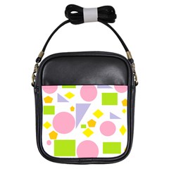 Spring Geometrics Girl s Sling Bag by StuffOrSomething