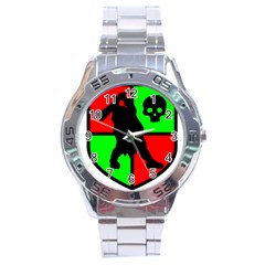 Angry Ogre Games Logo Stainless Steel Watch by AngryOgreGames