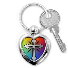 Cross Key Chain (heart) by Siebenhuehner