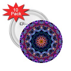 Purple Lotus 2 25  Button (10 Pack) by Zandiepants