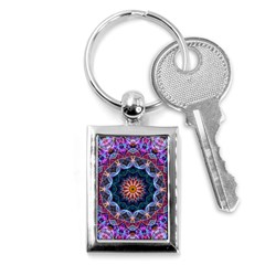 Purple Lotus Key Chain (rectangle) by Zandiepants