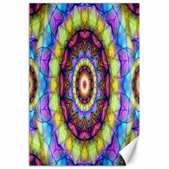 Rainbow Glass Canvas 20  X 30  (unframed) by Zandiepants