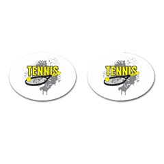 Tennis Cufflinks (oval) by MegaSportsFan