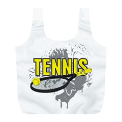 Tennis Full Print Recycle Bag (l) by MegaSportsFan